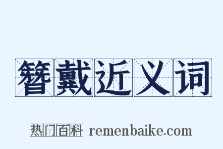 簪戴近义词是什么意思的图片